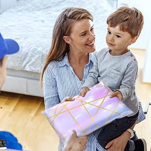 25 10X13 Poly Mailers Sky Marble Geometric Shipping Envelopes Bags PRICE FIRM - Picture 4 of 8